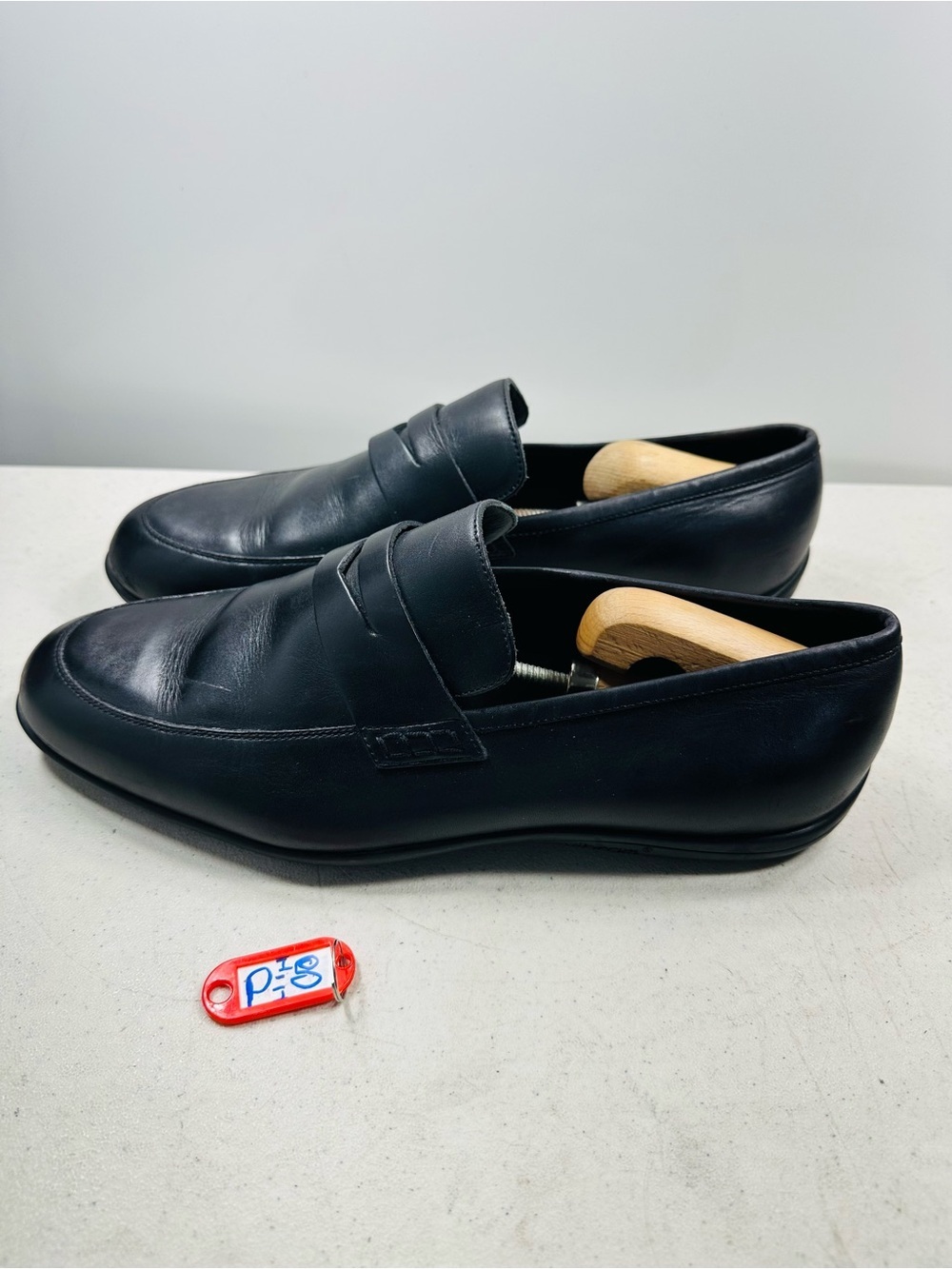 Allen Edmonds Lake Como Penny Loafers Mens 11.5  3E Vibram Soles Black Leather